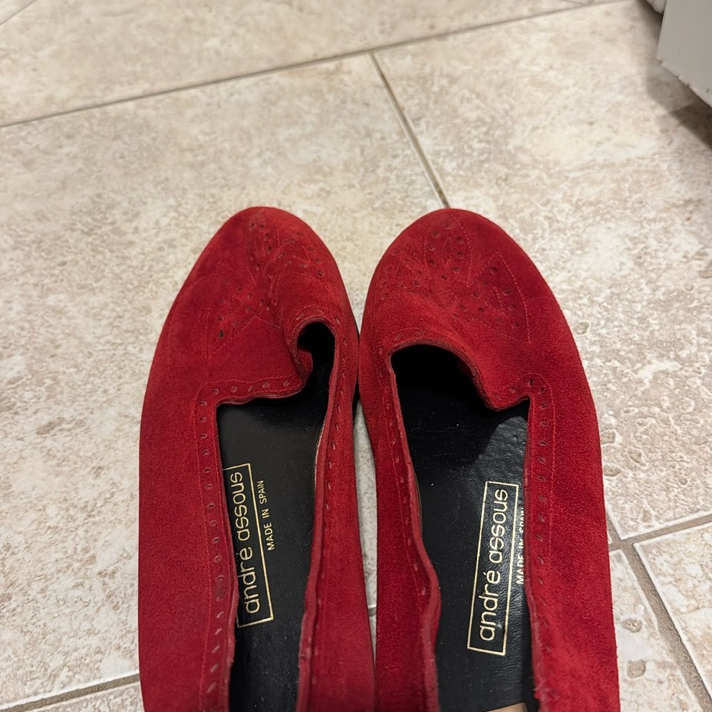 2 Pairs of Vintage 70s or 80s Andre Assous Made in Spain Flats - Two Pairs!